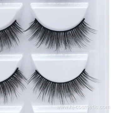 Beauty eyelashes natural long thick false eyelashes wholesale 5 pairs 3D fake mink eyelashes